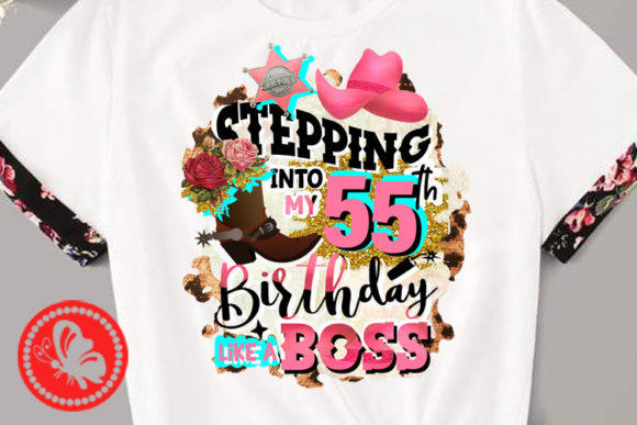 55th Birthday Like a Boss Rodeo Cowboy Review