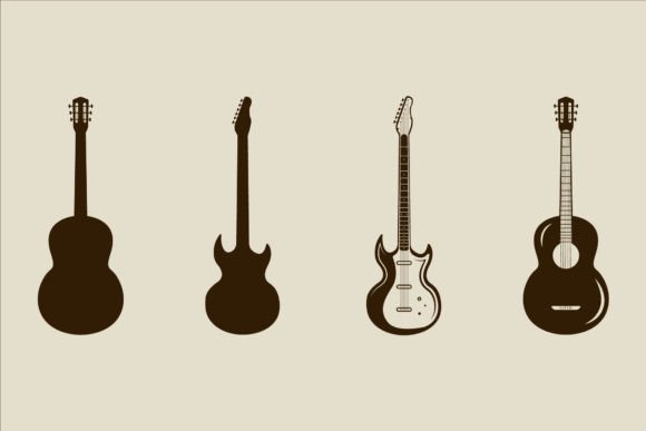 Guitar Silhouette Vector Review