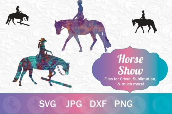 Horse Show Riders Review: Turquoise & Purple Embroidery Design