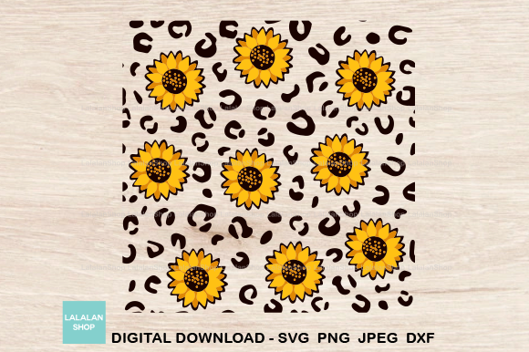 Leopard Sunflower Seamless Pattern Review
