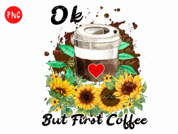 Ok But First Coffee Png, Leopard Coffee