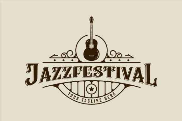 Vintage Acoustic Guitar Logo Review